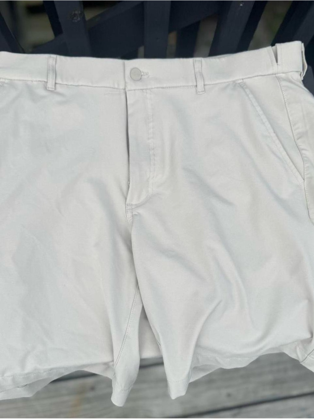 Greg Norman Collection White Performance Cargo Shorts